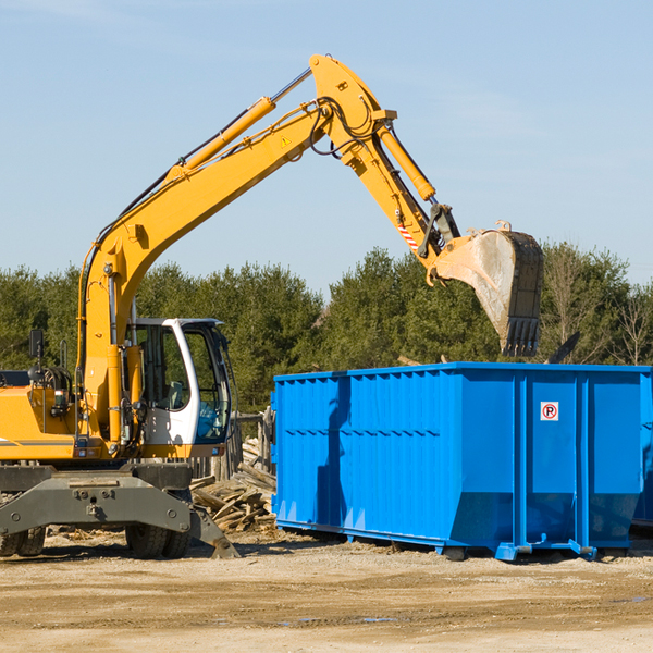 how many times can i have a residential dumpster rental emptied in Copperhill TN